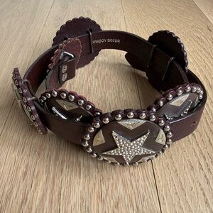 Cowboy decor Women’s Brown Leather Belt